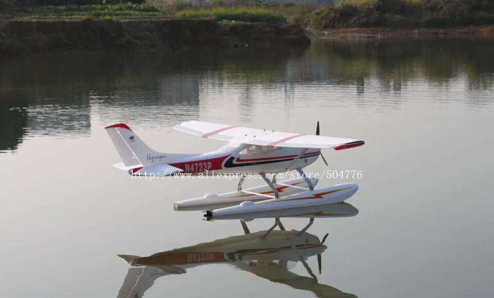 PNP RC самолет Cessna 182 1500 мм размах крыльев обновленная версия PNP с поплавками взлет на воде или снегу