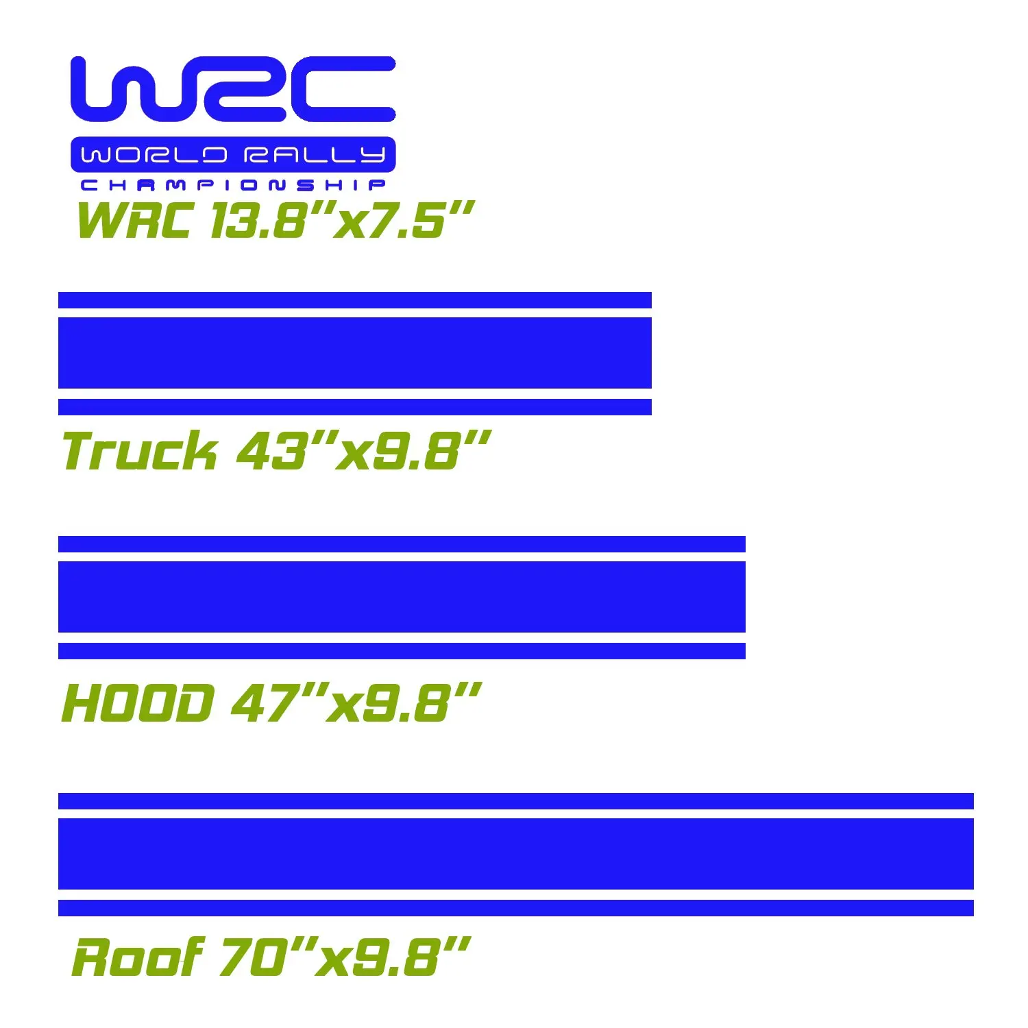 4 шт./упак. WRC декоративные наклейки гоночный автомобиль в полоску наклейка
