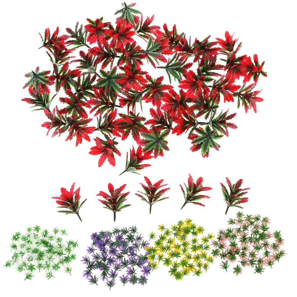 

50pcs Model Trees Weeds for Architecture Fish Tank Train Railway Wargame Park Scenery