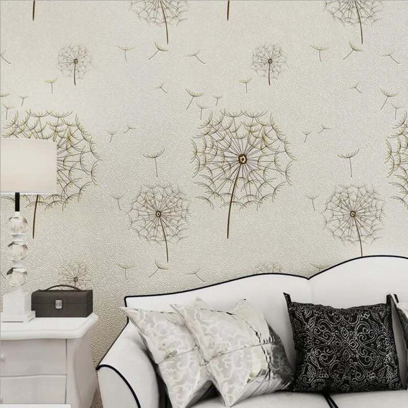 

Q QIHANG 3D Pastoral Style Embossed Environmental Friendly Non-woven Bedroom Living Room TV Background Wallpaper 0.53m*10m=5.3m2