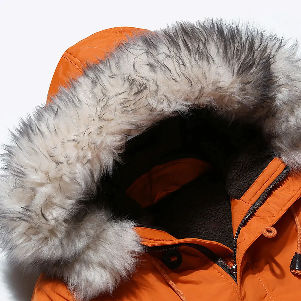 MIACAWOR новинка высокое качество пуховик Мужская ветрозащитная Толстая теплая