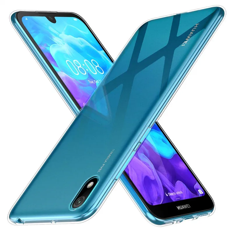 Чехол для Huawei Y5 2019 мягкий прозрачный силиконовый чехол телефона из ТПУ Y 5 AMN-LX9 AMN-LX1