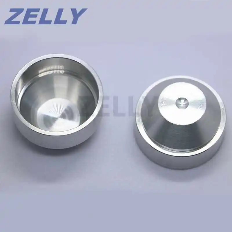 10 шт. алюминиевые конусные стаканчики с центральной маркировкой обработанные в 60