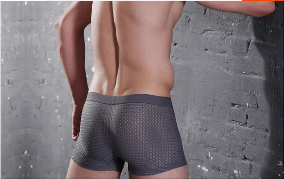 Бесплатная доставка нижнее белье Брендовые мужские трусы боксеры дышащие нейлон