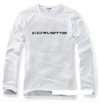 Для мужчин и женщин вентиляторы скорости Chevrolet Corvette футболка с буквенным принтом и длинными рукавами для любителей автомобилей хлопковая футболка с длинными рукавами