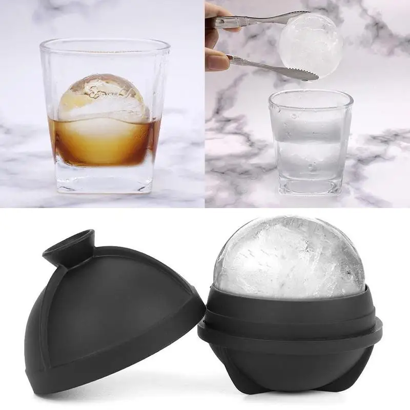 

Creative 6cm Silicone Round Hockey Whiskey Ice Cube Ball Maker Mold Sphere Mould Party Bar Tray Kitchen Gadgets