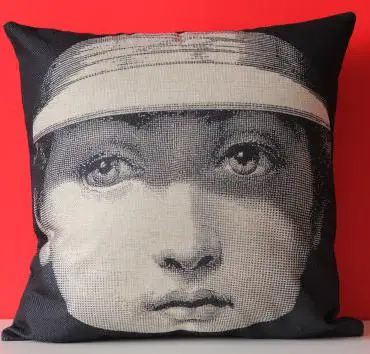 Европейский стиль Подушка fornasetti Piero Coussins персонаж книга абстрактное искусство креативное украшение подушки для офисного стула - Цвет: A2