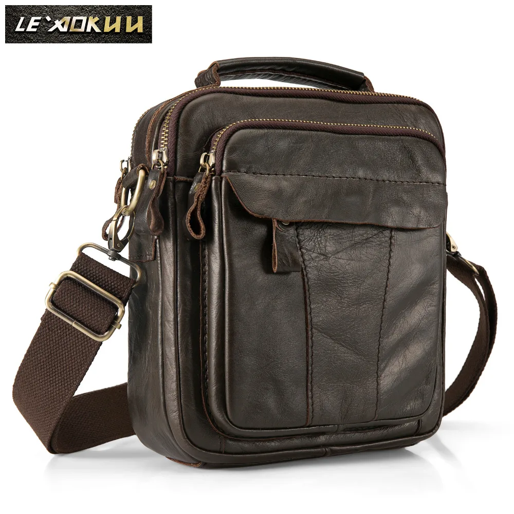 Оригинальная кожаная мужская модная повседневная сумка тоут Mochila дизайнерская