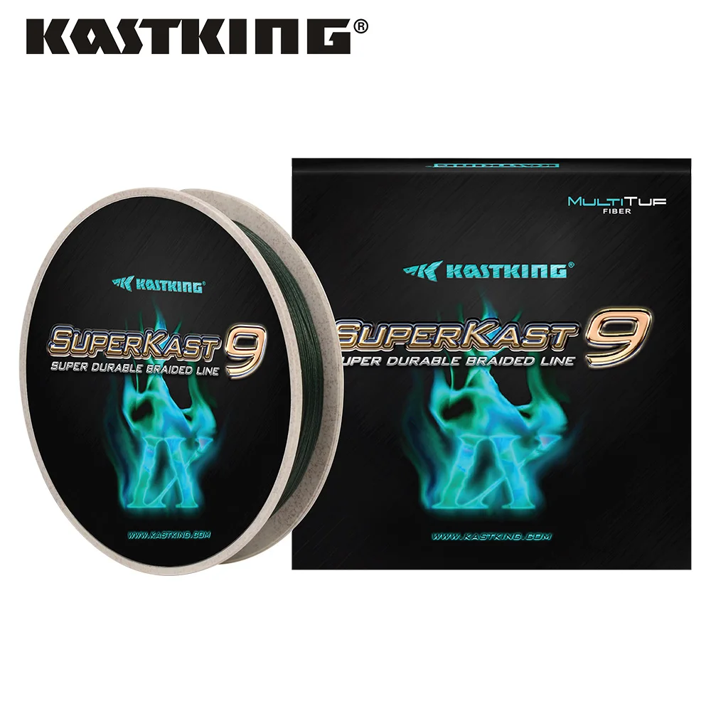 KastKing Superkast 9 300 ярдов/275 м нитей мох зеленая устойчивая к истиранию леска для ловли