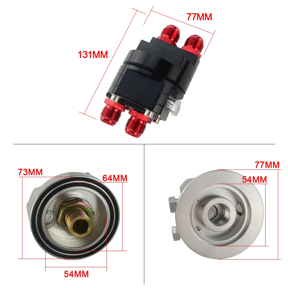 WLR RACING алюминиевый масляный фильтр набор адаптеров для установки 3/4X16 и 20X1.5