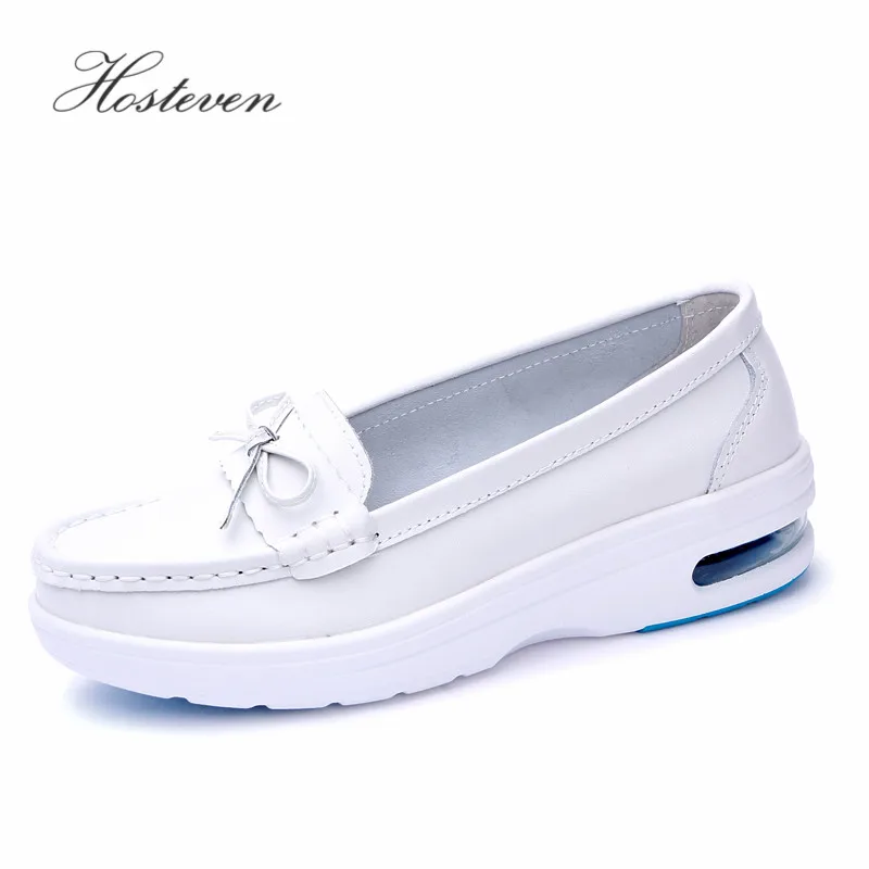 Hosteven/Женская обувь мокасины на плоской подошве из коровьей замши кроссовки
