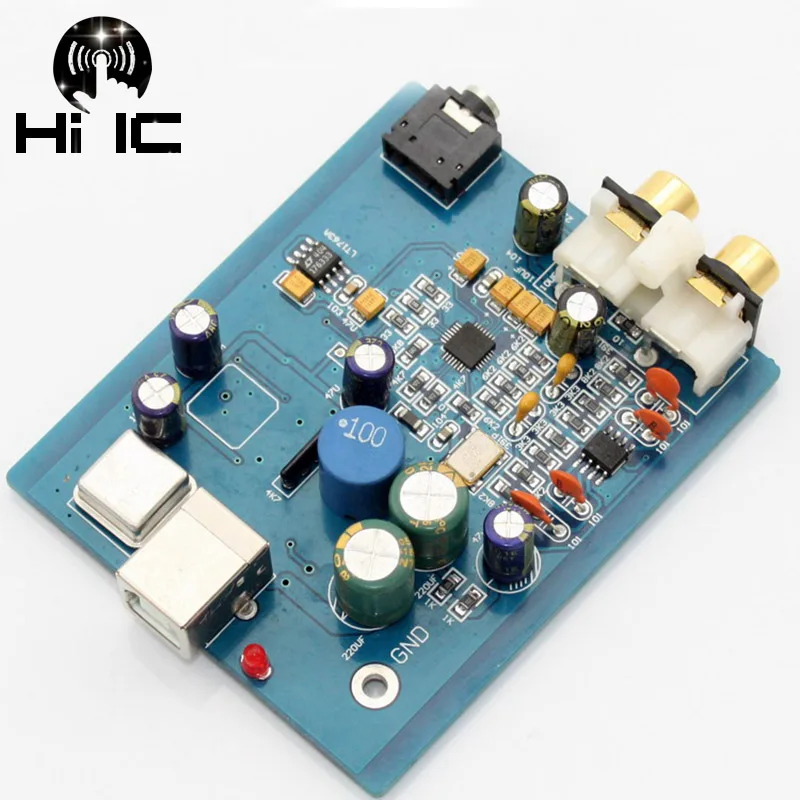 HIFI аудио ES9018K2M SA9023 USB DAC декодер плата внешняя звуковая карта поддержка 24 бит