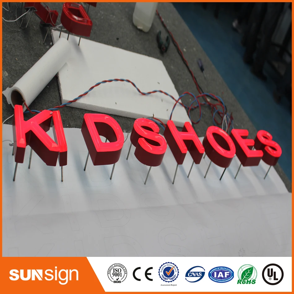 stainles steel led channel letters