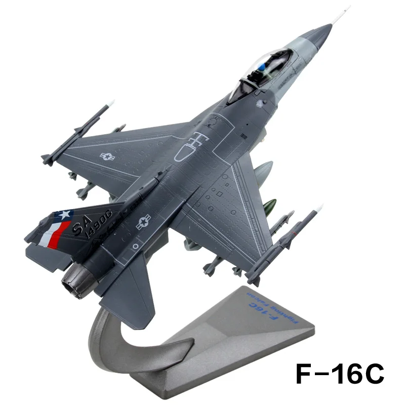 1/72 масштаб США общая динамика F-16 боев Сокол воздуха превосходство боец литой металлический самолет модель игрушки для подарка/коллекции - Цвет: F-16 C