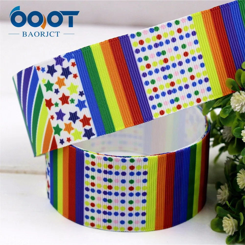 Ленты с героями мультфильмов OOT BAORJCT 38 мм 10 ярдов/партия термопечать grosgrain