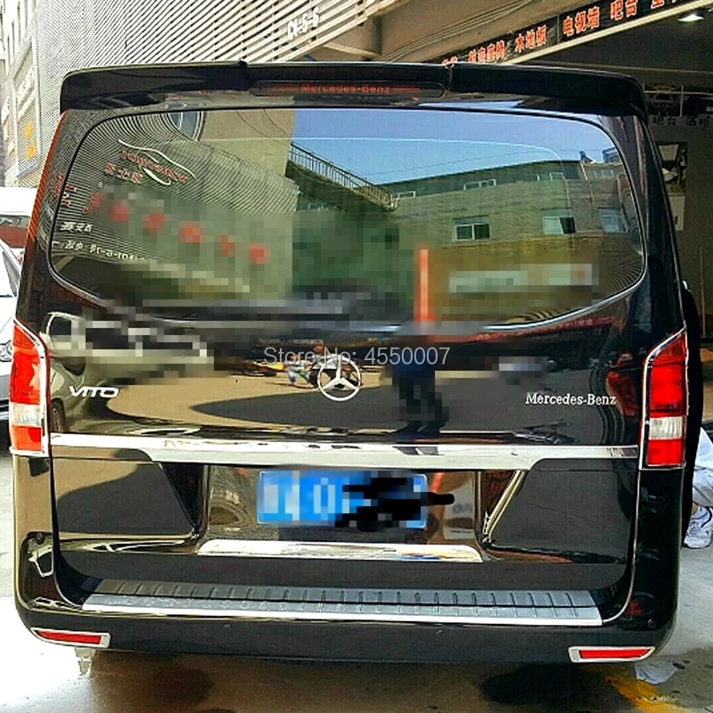 Для Mercedes Benz V-Class VITO ABS пластик Unpaint внешний задний спойлер задний багажник отделка крыла