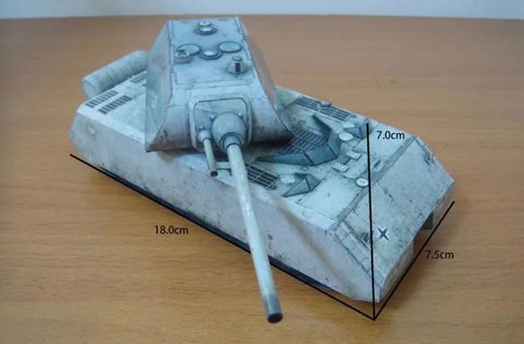 WOT Танк мир № 006_maus Танк бумага Модель Руководство DIYToy