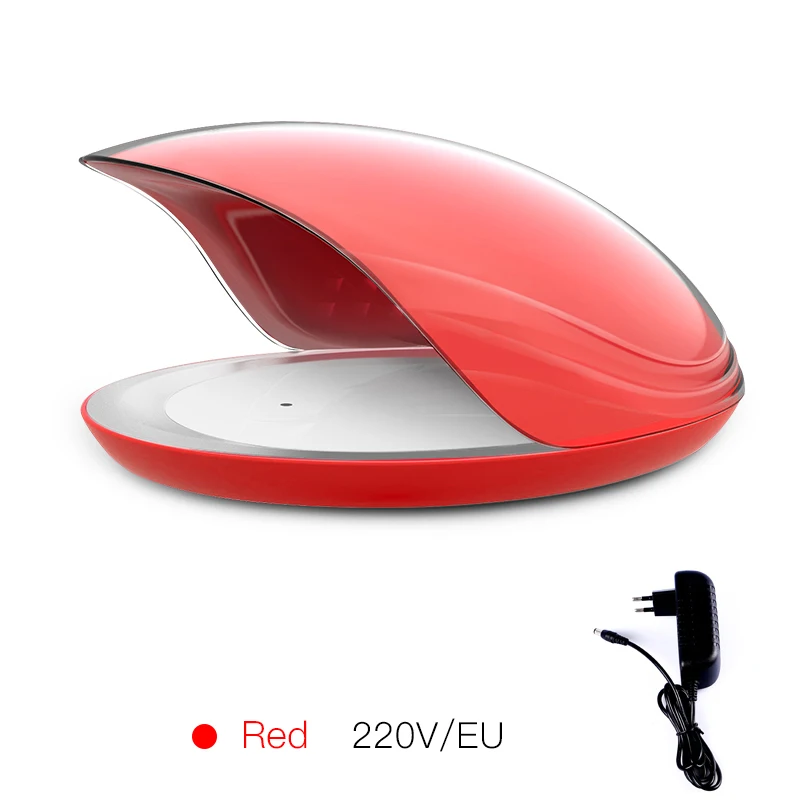 RED EU PLUG УФ светодиодная лампа для ногтей, модель радужной 5, Сушилка для ногтей для каждого геля, лак для ногтей, умный контроль времени - Цвет: RED EU PLUG
