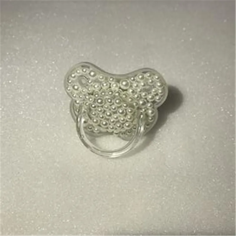 На заказ ручной работы DIY слоновая кость/белый жемчуг соска для маленького