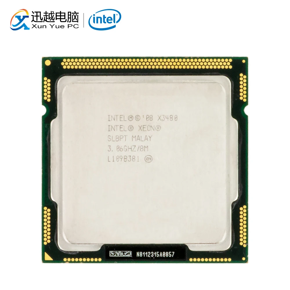 Intel Xeon X3480 настольный процессор 3480 четырехъядерный 3 06 ГГц 8 Мб L3 кэш LGA 1156 сервер