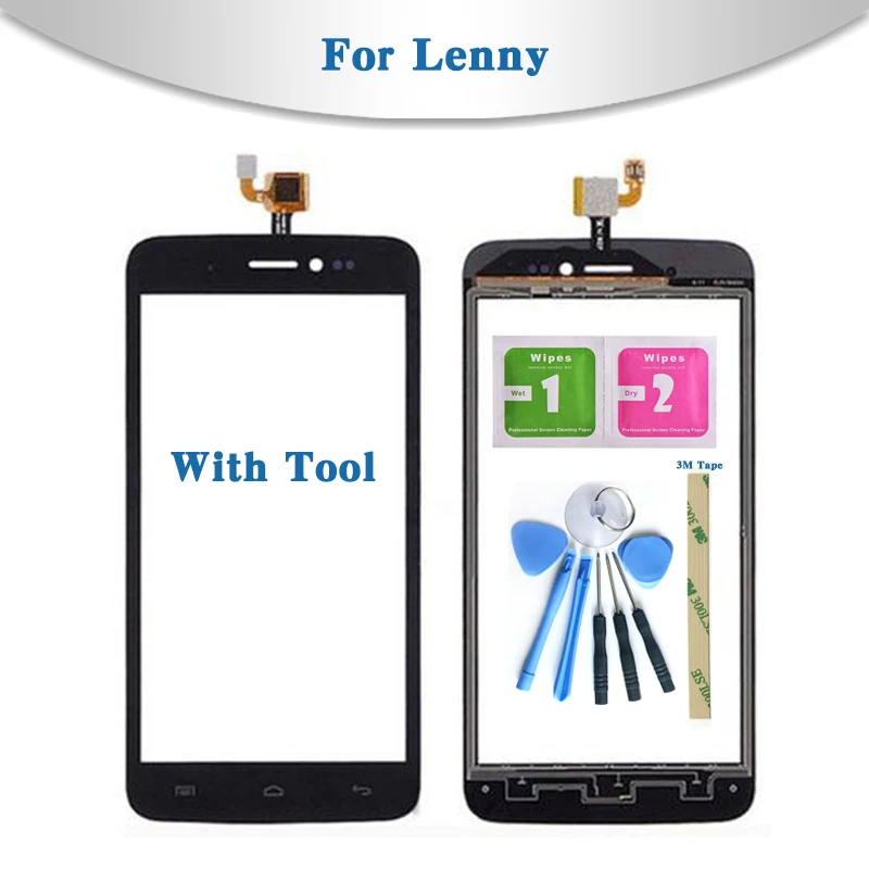 

High Quality 5.0" For Wiko Lenny 1 Lenny 2 Lenny 3 or 5.5'' Lenny 4 Touch Screen Digitizer Sensor Outer Glass Lens Panel