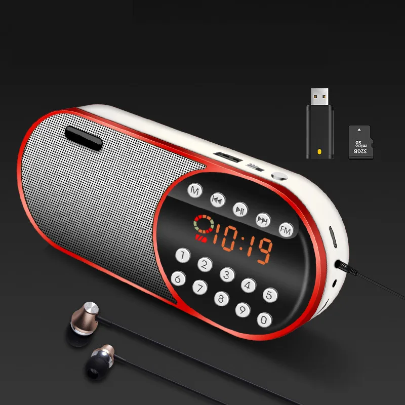 Motion Mini портативное радио портативные цифровые колонки перезаряжаемый FM USB TF MP3