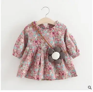 Коллекция 2017 года маленькое платье с цветочным рисунком новинка 2016 принцессы для