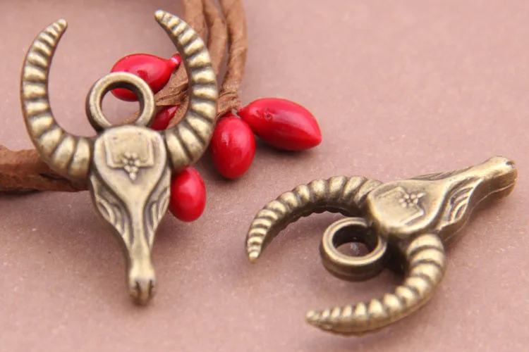 30 шт. винтажное ожерелье/браслет/одежда/цепочка для ключей кулон из сплава сделай