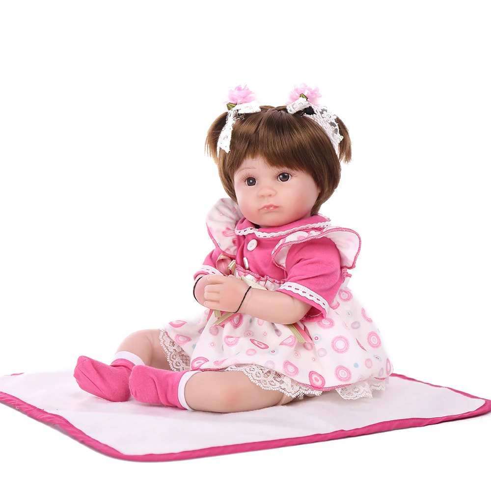 KAYDORA 16 дюймов 40 см куклы Reborn Мягкая силиконовая кукла детские мини игрушки для