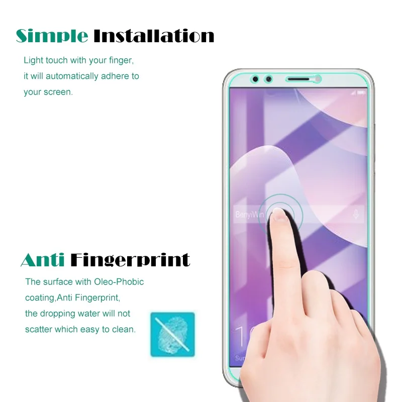 Высококачественное закаленное стекло 9H для Huawei Y7 Prime 2018 защита экрана прозрачная