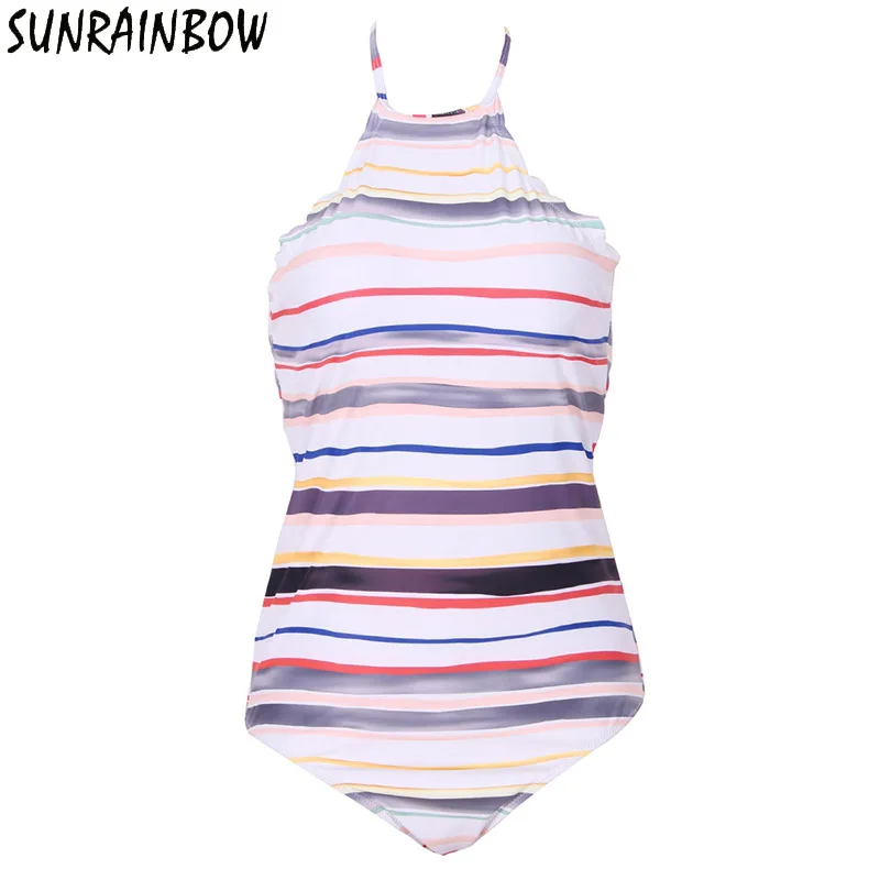 SUNRAINBOW Новое поступление 2019 года пикантные одна деталь купальник женский с