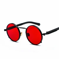 myt_0135 new punk style sunglasses men trendy spring metal mirror legs individual sunglasses women reflective oculos uv400