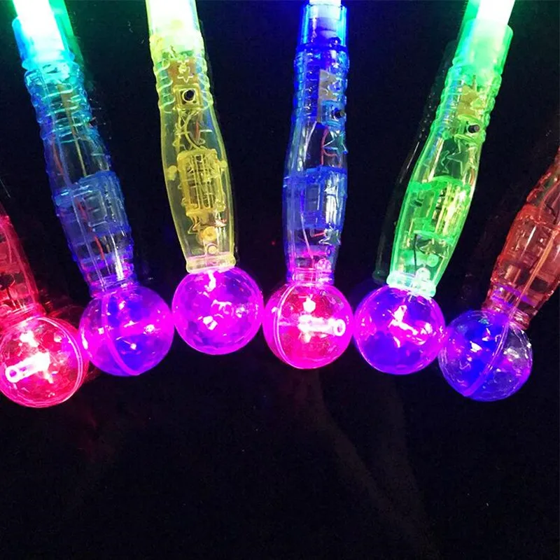 

New Girls Princess Butterfly LED Glowing Light Wand Sticks Flashing Magic Wand Gift Toys Halloween Glow Party Supplies