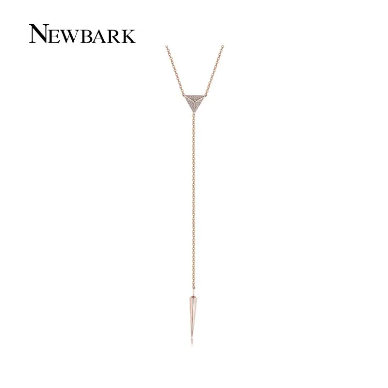 Newbark пикантные современные Y Форма длинные Цепочки и ожерелья с Треугольники