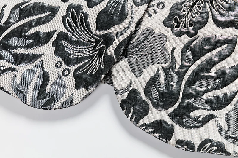 

Loldeal Men's Casual Blazer Slim Fit Floral Printed Autumn New Fashion Blazer Men's Costume Jacket Asian Size