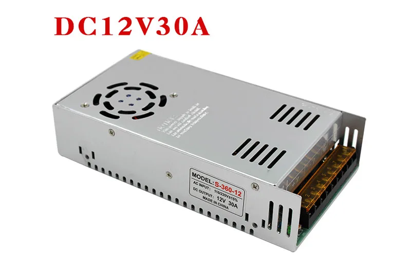 DC12V30A Лидер продаж AC85-265V 110V 220V постоянного тока до DC5V 12V 24V 36V 48V 1A 2A 3A 5A 10A 15A 20A 30A 40A 80A CCTV/блок питания светодиодной ленты адаптер - Цвет: DC12V30A