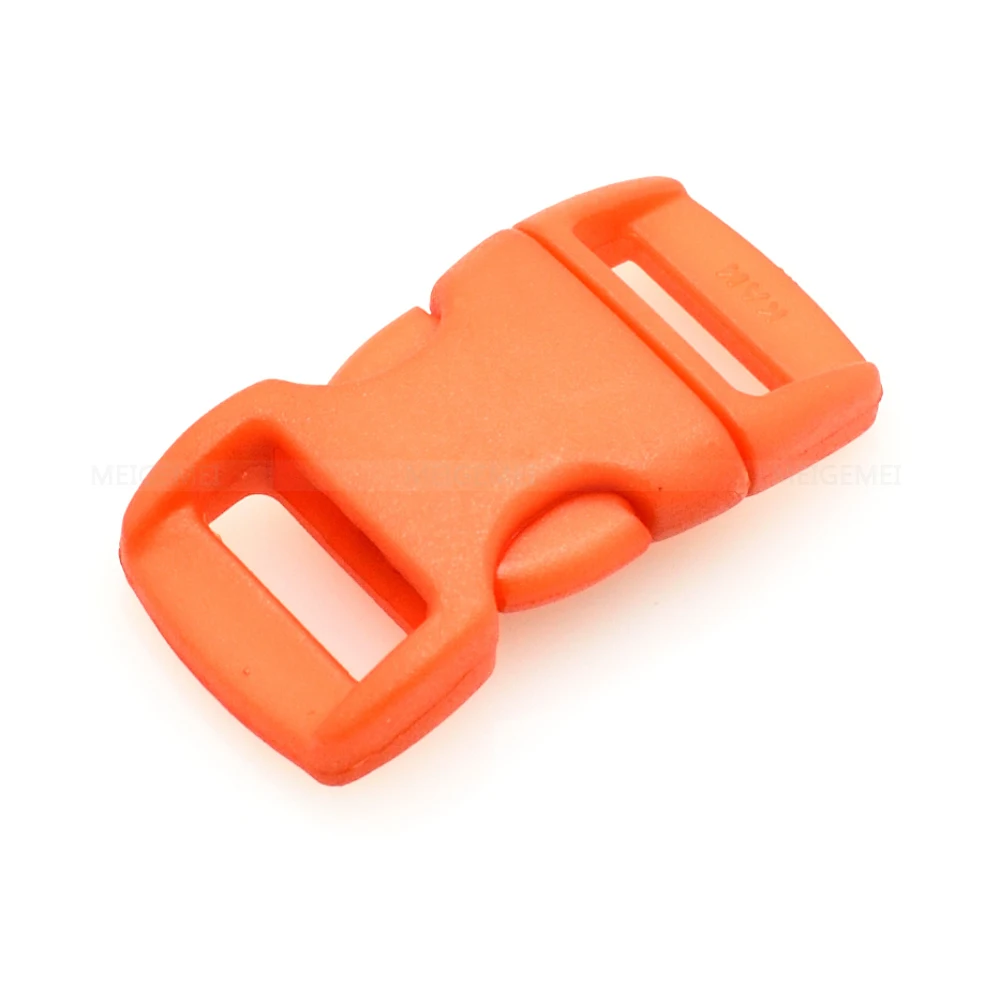 Цветные Контурные боковые мини пряжки для Паракорда 12 штук упак. 3/8 дюйма (10 мм)