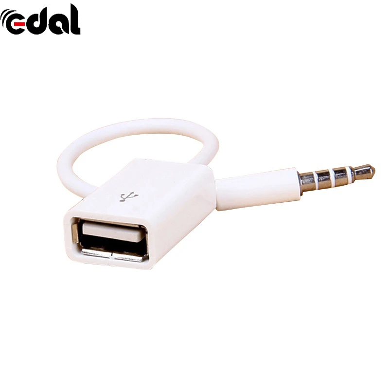EDAL Jack 3 5 AUX аудио разъем в USB 2 0 конвертер Aux кабели шнур для автомобиля MP3 динамик U