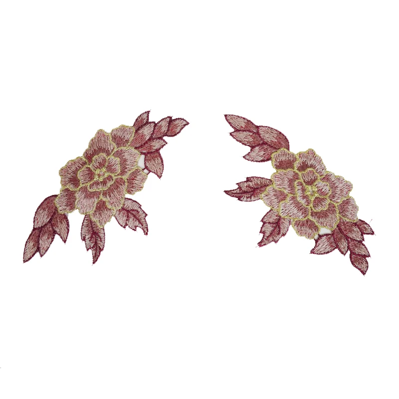 2 шт./компл. вышивка розы на пластыре эмблема ткани наклейки для шитья