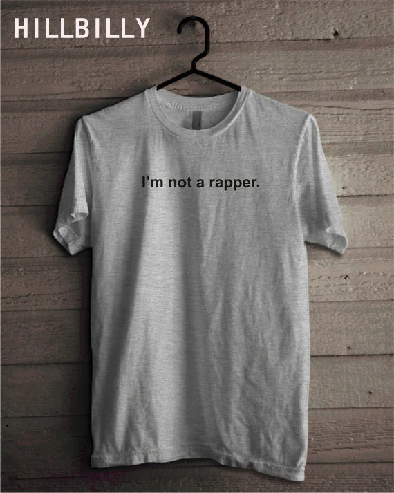 Рубашка I'm Not A Rapper футболка Kendall Jenner рубашка Kardashians мягкая на ощупь хлопковая