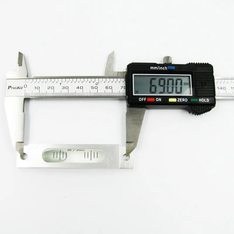 Высокая точность 20 &quot/2 мм уровень Пузырькового сплава металла спиртовой