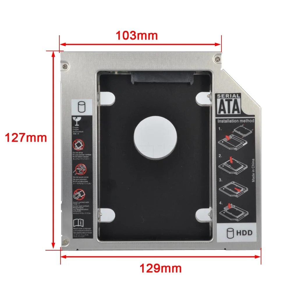 Жесткий диск kebidu SATA 3 0 на Sata 2nd Caddy 12 7 мм SSD HD HDD адаптер для ноутбука Lenovo Thinkpad|ssd hd