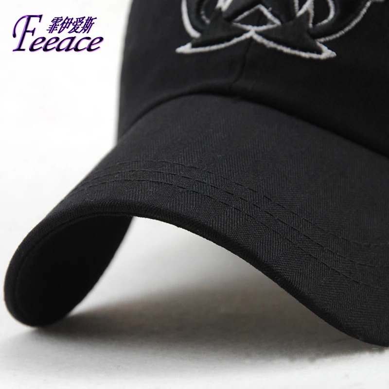 Бейсболка мужская и женская модная шляпа хлопковая бейсболка Кепка с вышивкой от