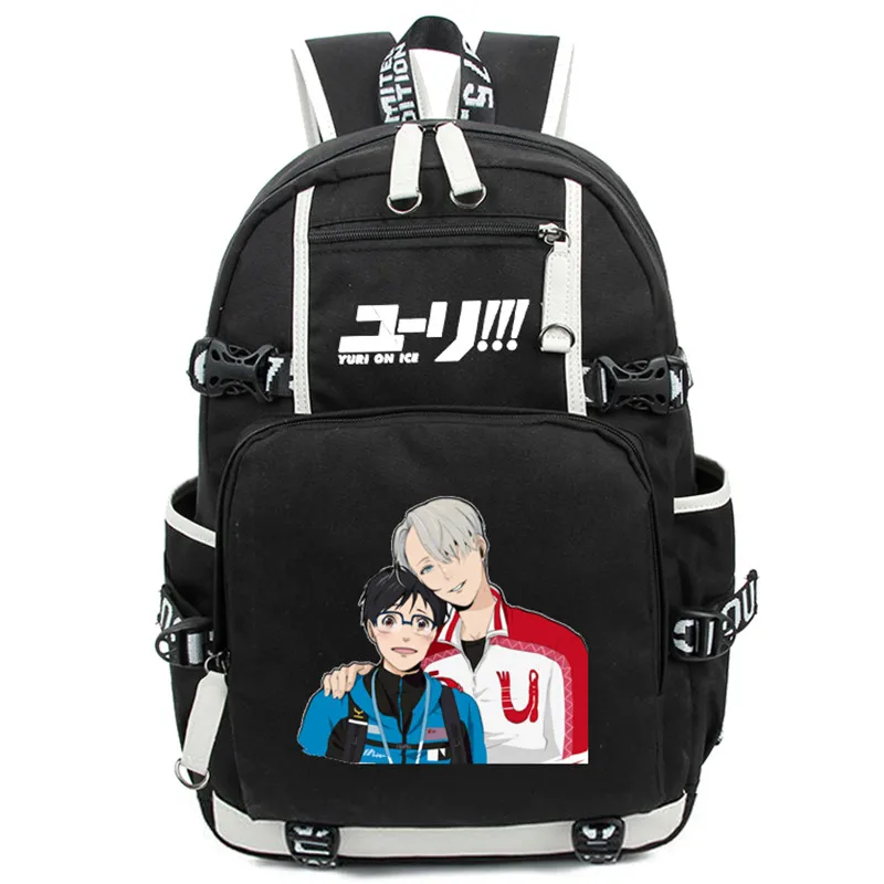 Новое поступление Аниме Юри! На ICE Victor женский и мужской рюкзак школьный Nikiforov Bolsa