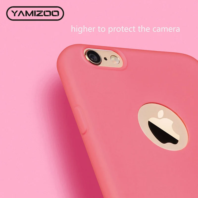 Силиконовый чехол YAMIZOO для iPhone 6 s милые розовые яркие чехлы телефонов мягкая