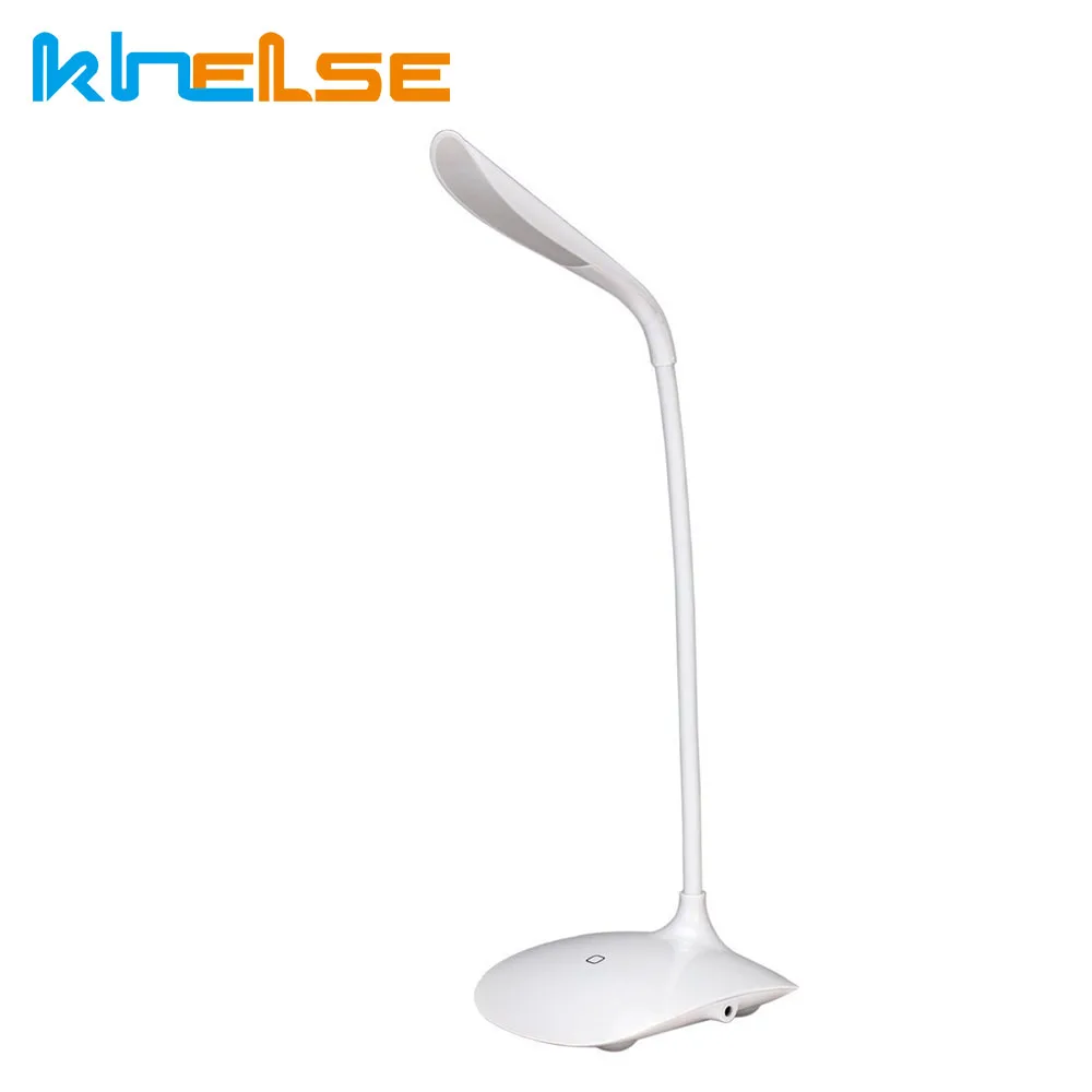Новая светодиодная настольная лампа Гибкая гусиная шея зарядка USB Сенсорное