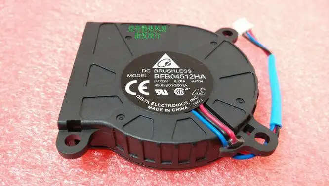 Оригинальный Дельта AC/DC 12V 0.20A BFB04512HA 45*45*10 мм 3 он лайн проектор охлаждающий