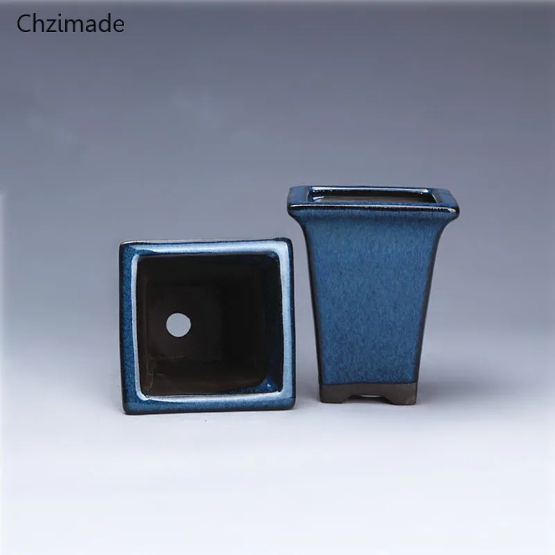 Chzimade керамика китайский бонсай цветочный горшок для хранения цветочных растений