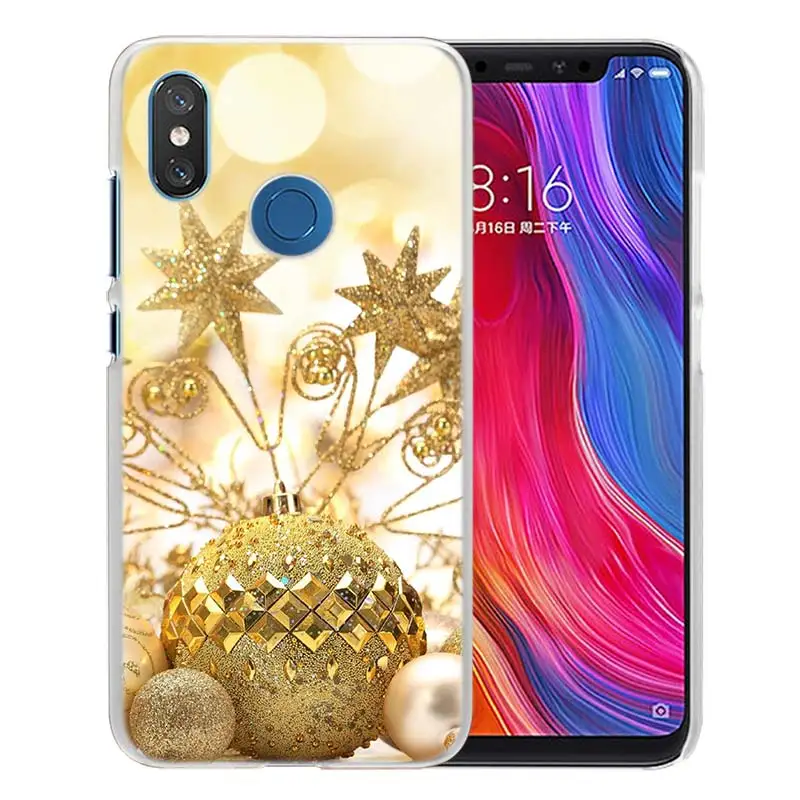 Для Xiao mi Red mi Note 7 Go 6 6A Pro S2 5 Plus 4X mi Play 8 lite A2 A1 Прозрачный жесткий пластиковый чехол для украшения блестящий красный - Цвет: 13