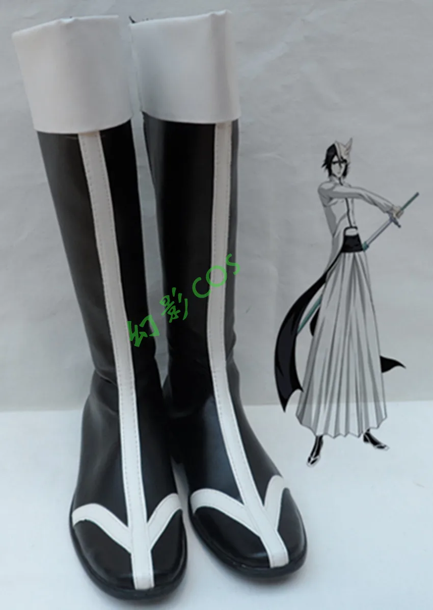 

Bleach Ulquiorra cifer/черные длинные ботинки для костюмированной вечеринки на Хэллоуин; H016